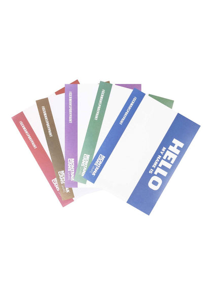 Montana HELLO MY NAME IS Metallic Sticker x100