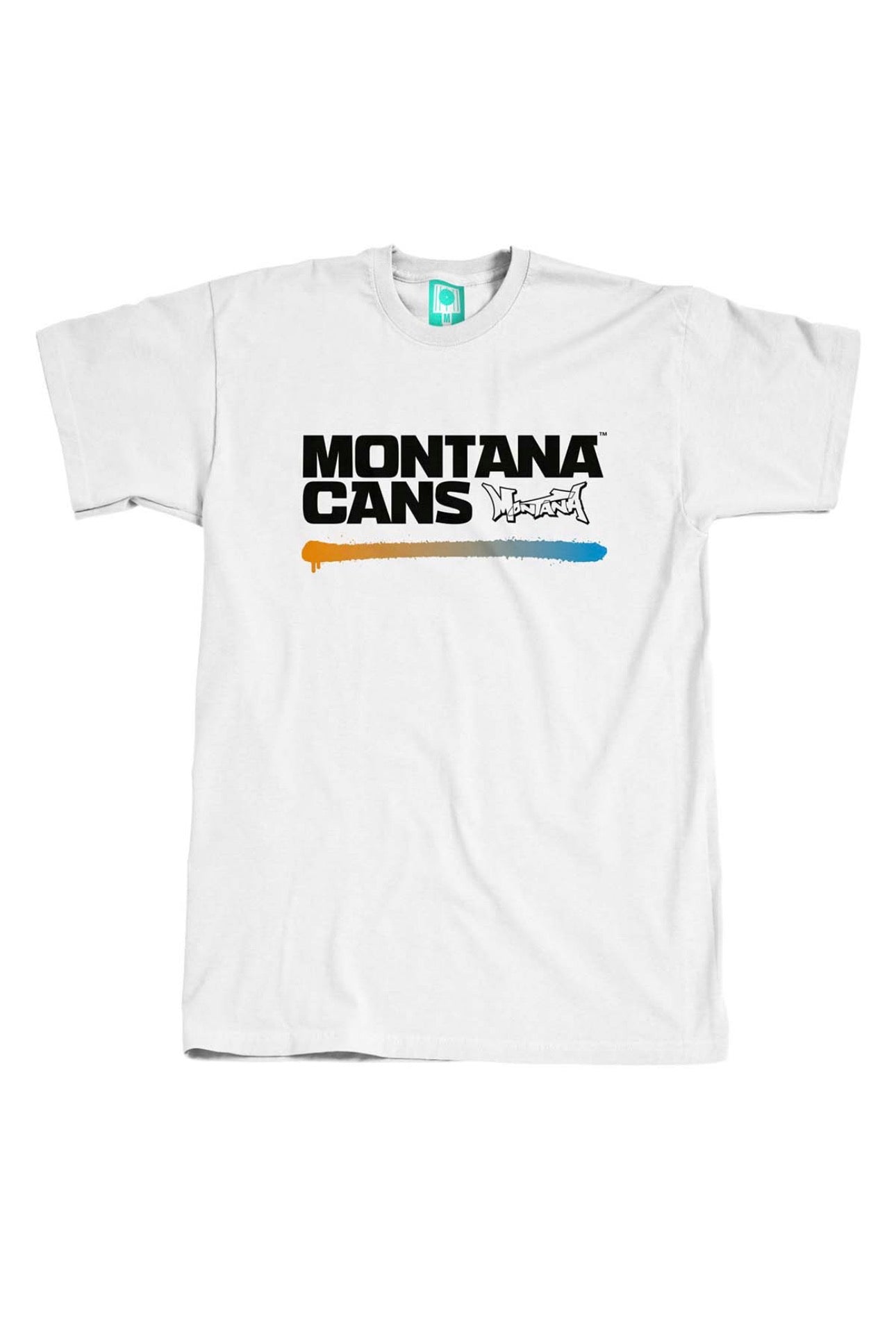 Montana TYPO + LOGO UNDERLINE White T-Shirt
